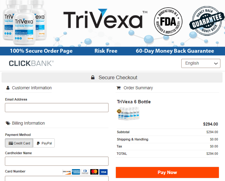 trivexa order page